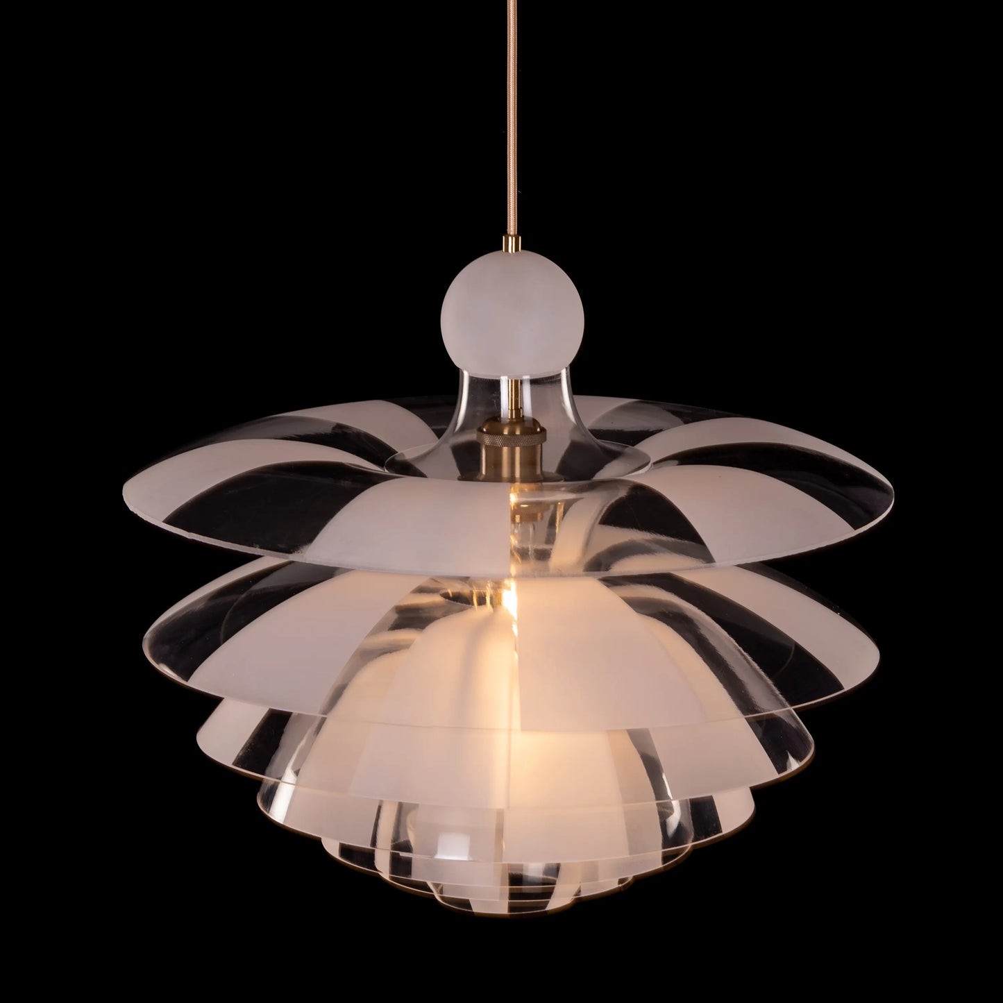 Find Your Truth (Gold, Frosted) Pendant Light