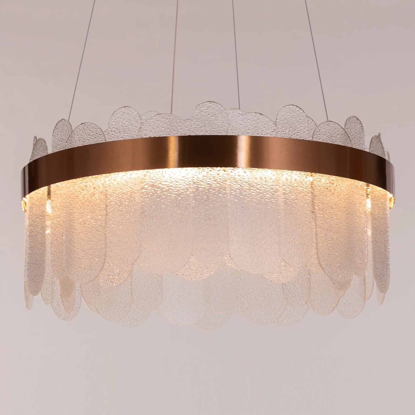 Join The Party Round Glass Chandelier