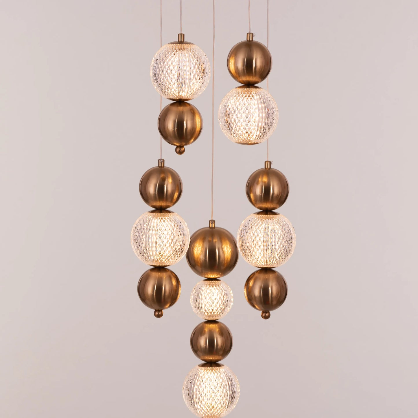 Meant For Me Chandelier featuring elegant glass and crystal elements.