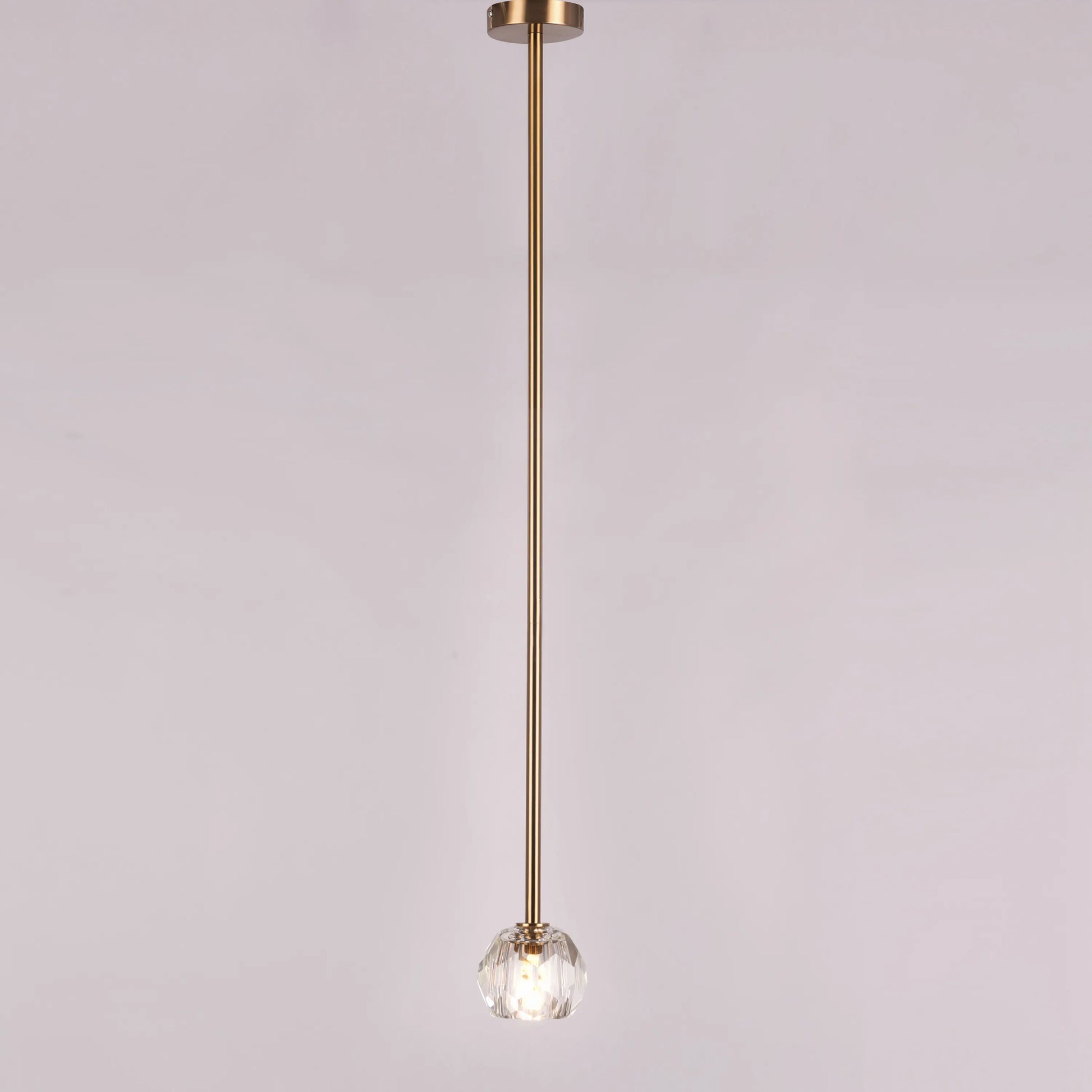 Elegant White Diamond Pendant Light Featuring a Stunning Gold Finish