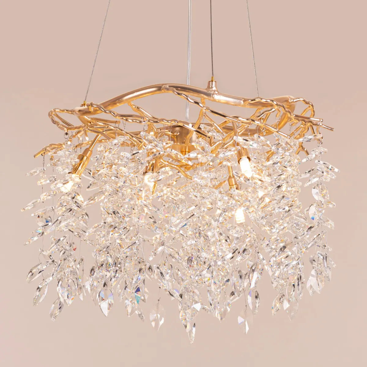 Moral Of The Story Tree Branch Crystal Chandelier