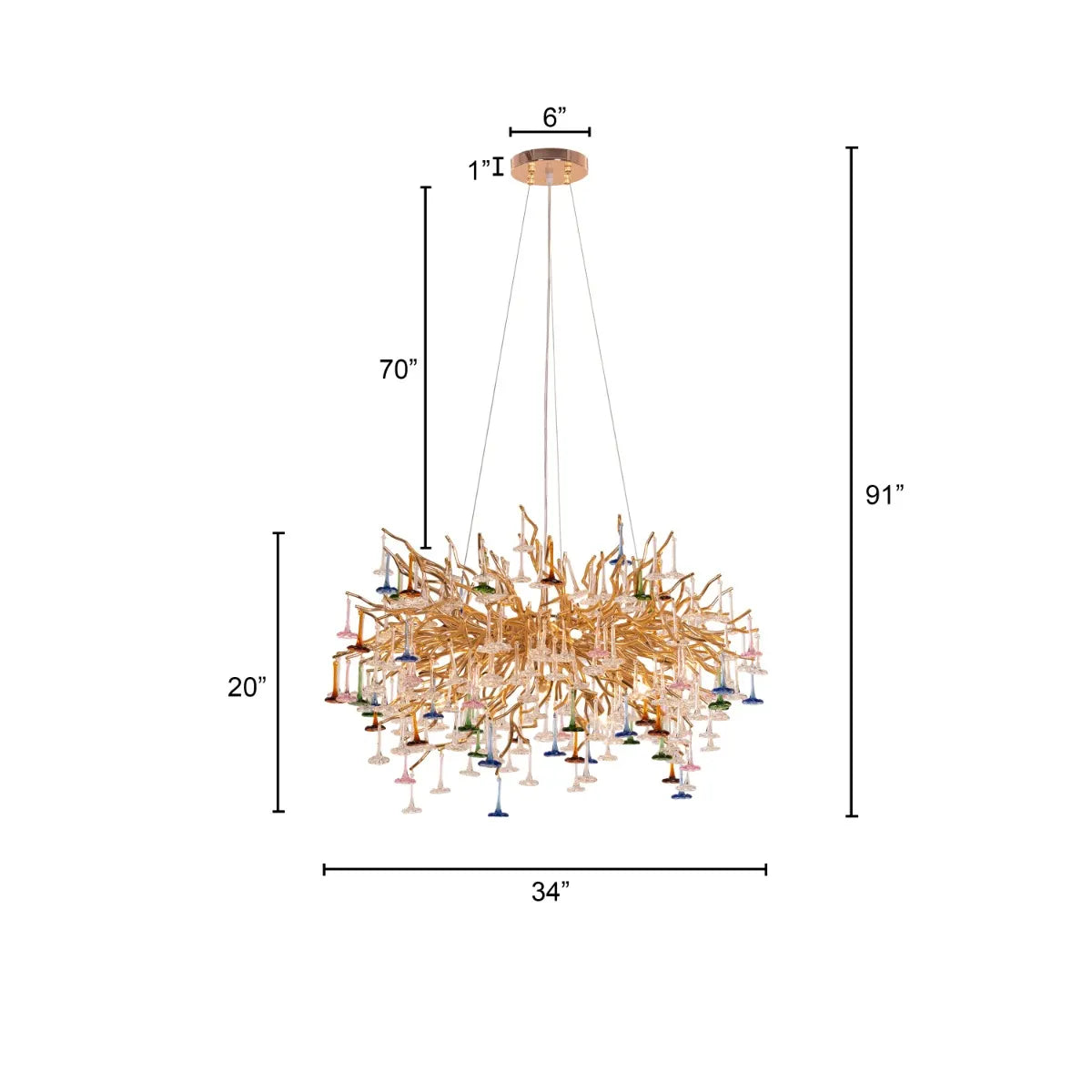 You Said Eternity Crystal Chandelier with intricate design