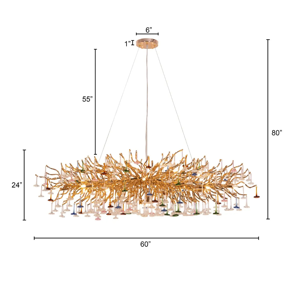 You Said Eternity Crystal Chandelier with intricate design