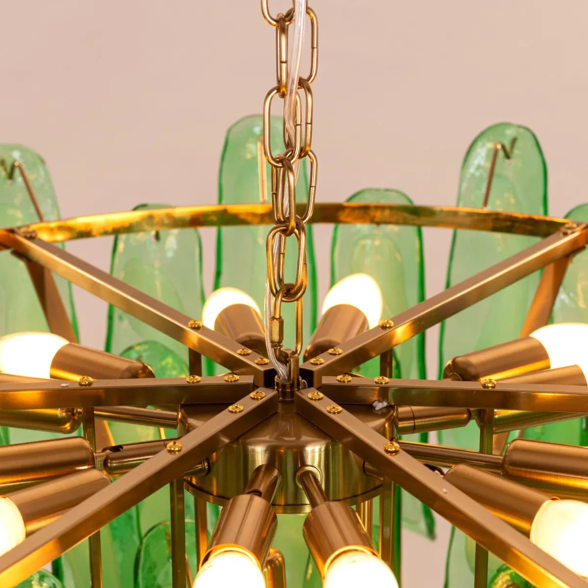 Somewhere In Barcelona Tinted Glass Chandelier