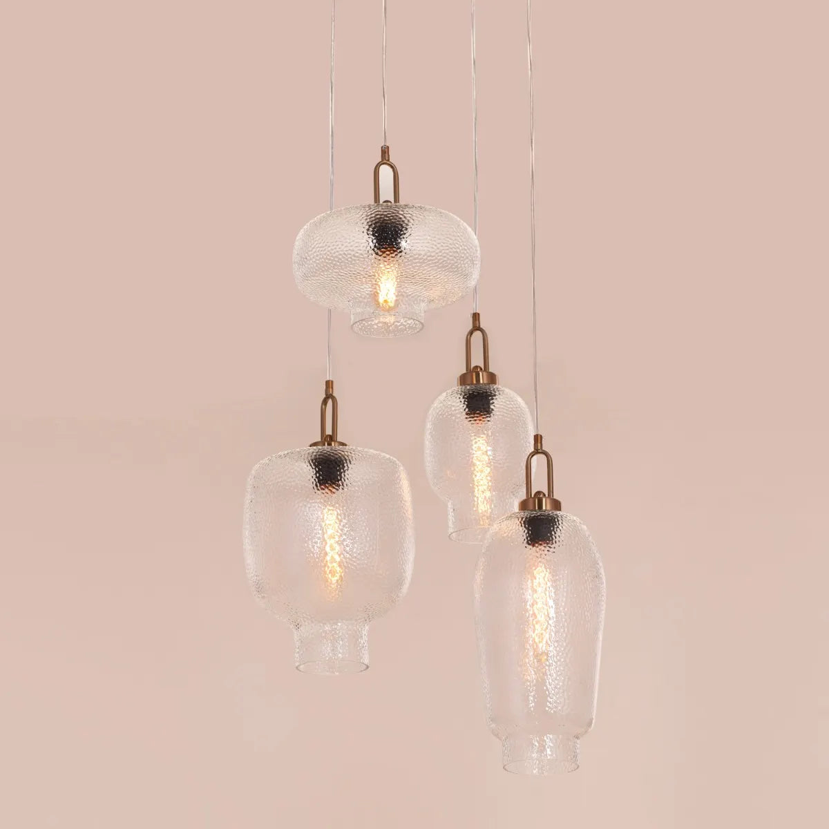 Sophisticated Small Gold Chandelier with Glass Accents – Take Me Traveling Collection