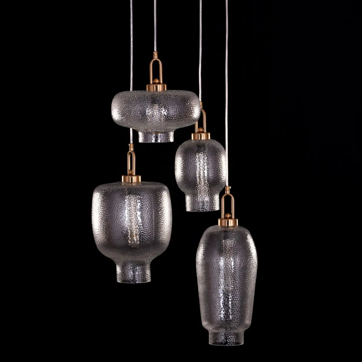Sophisticated Small Gold Chandelier with Glass Accents – Take Me Traveling Collection