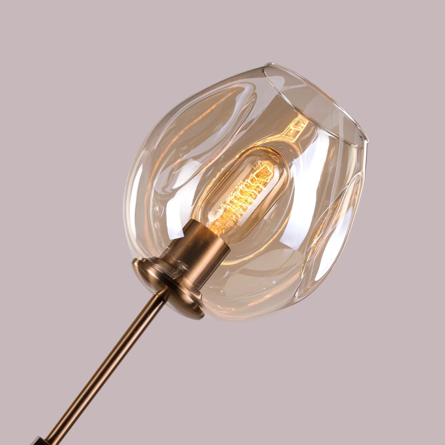 Games People Play Cognac Glass Chandelier