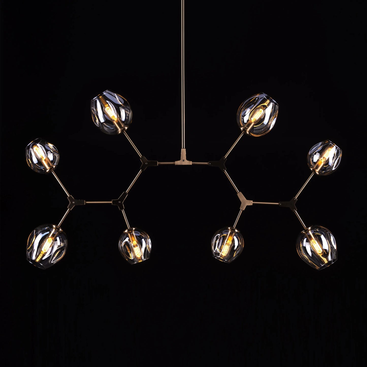 Games People Play Cognac Glass Chandelier