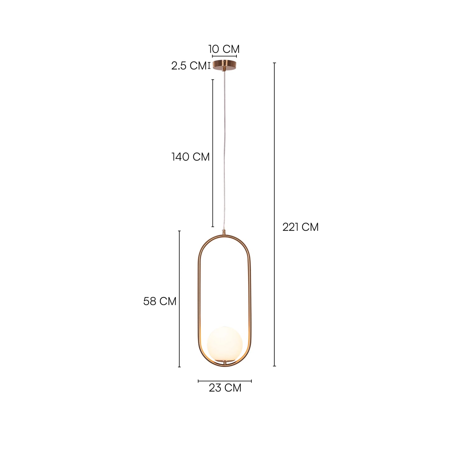 Showtime (Gold) Pendant Light