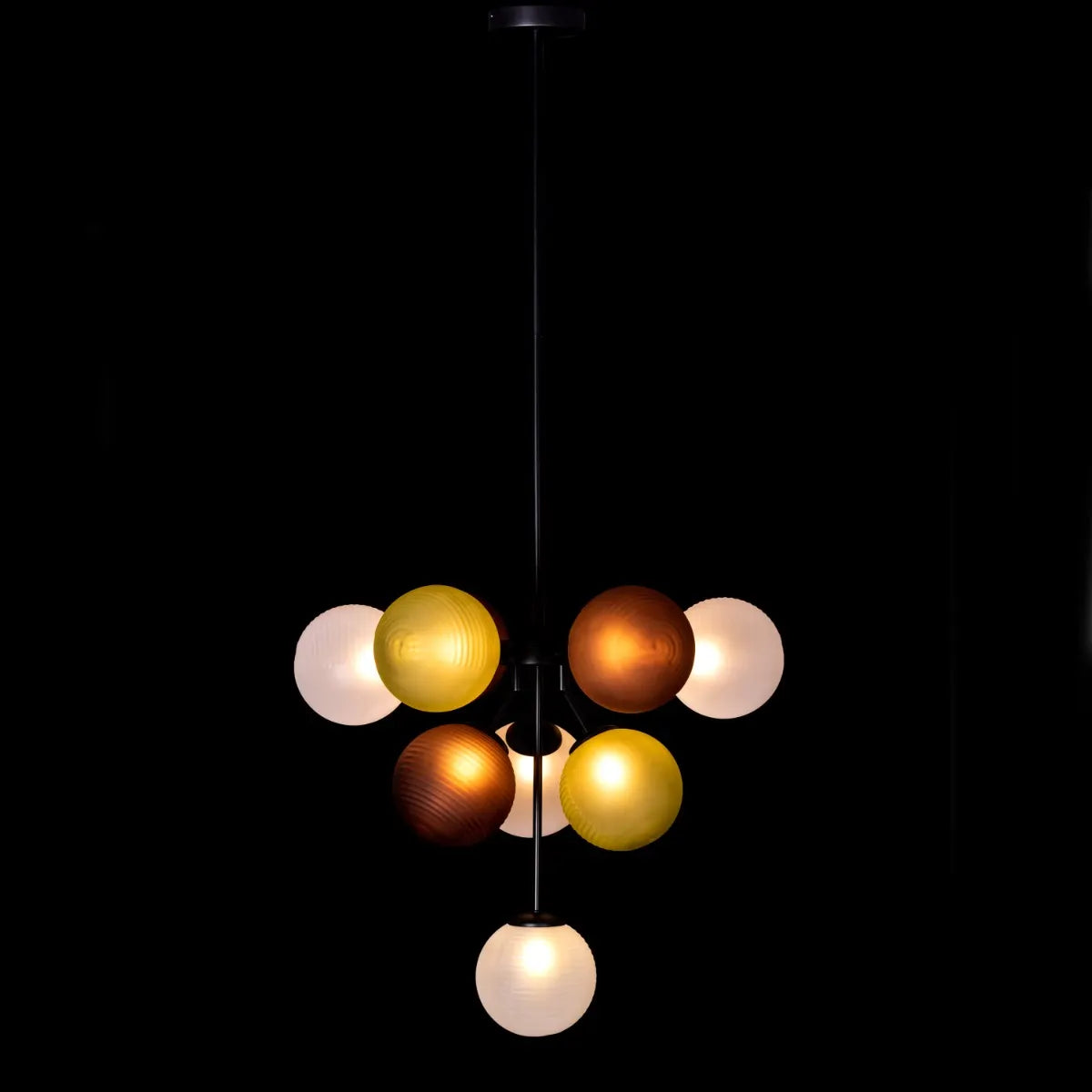 Closer To Love (Black) Glass Chandelier