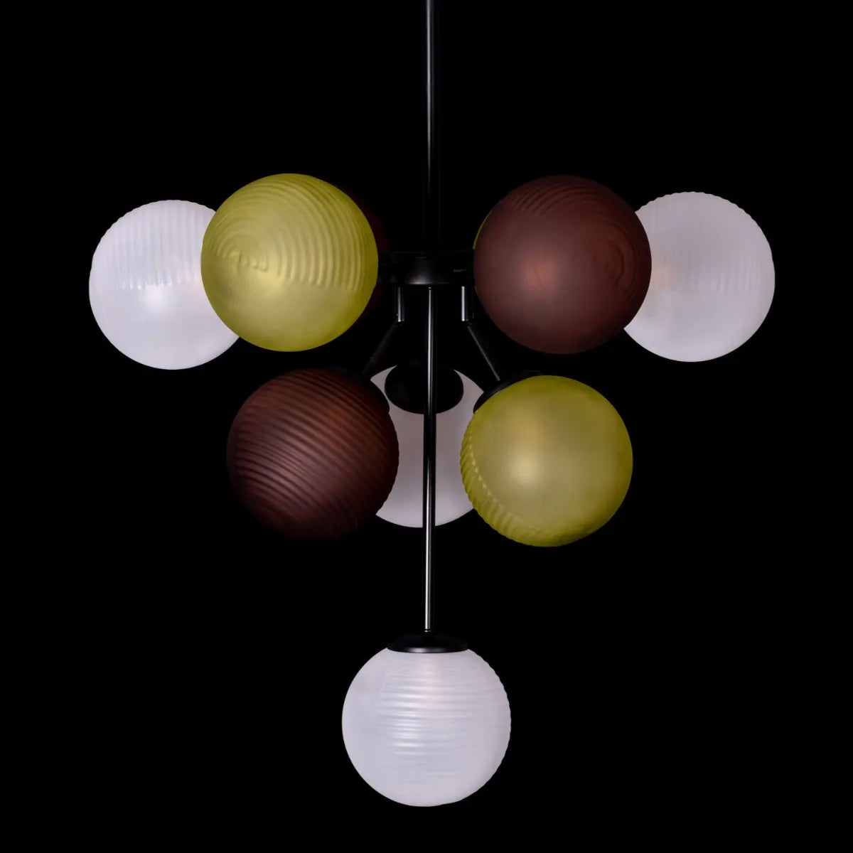 Closer To Love (Black) Glass Chandelier