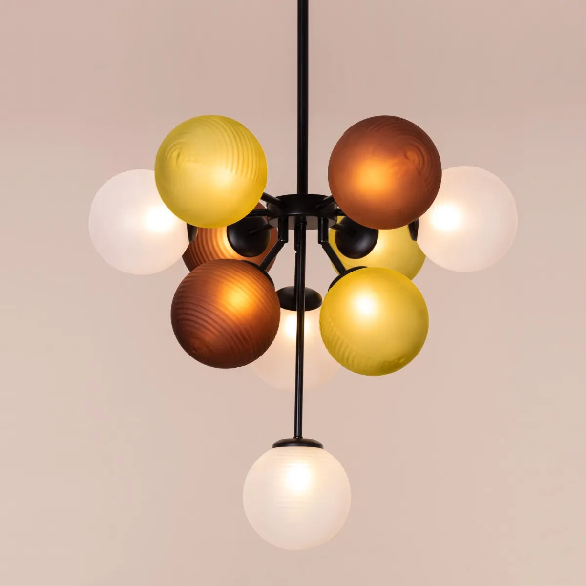 Closer To Love Chandelier in black finish