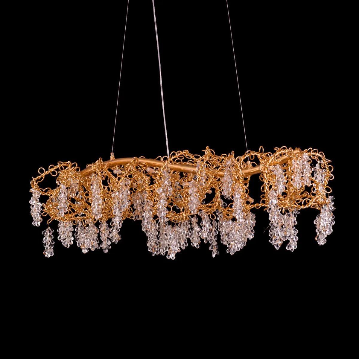 Believe In Magic (Large, Gold) Crystal Chandelier