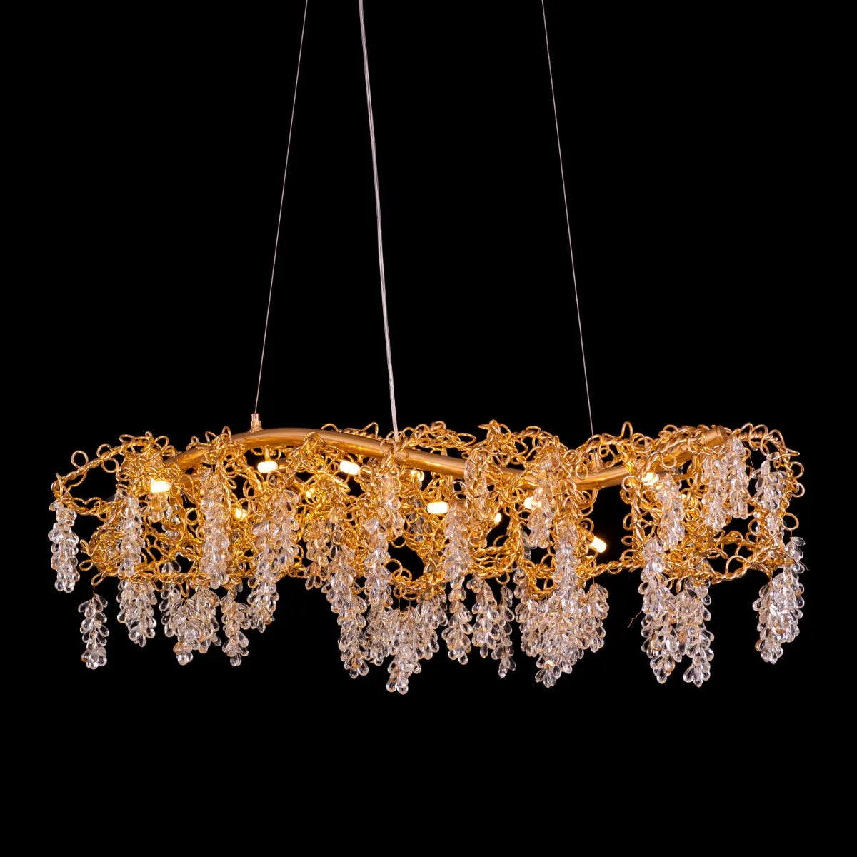 Believe In Magic (Large, Gold) Crystal Chandelier