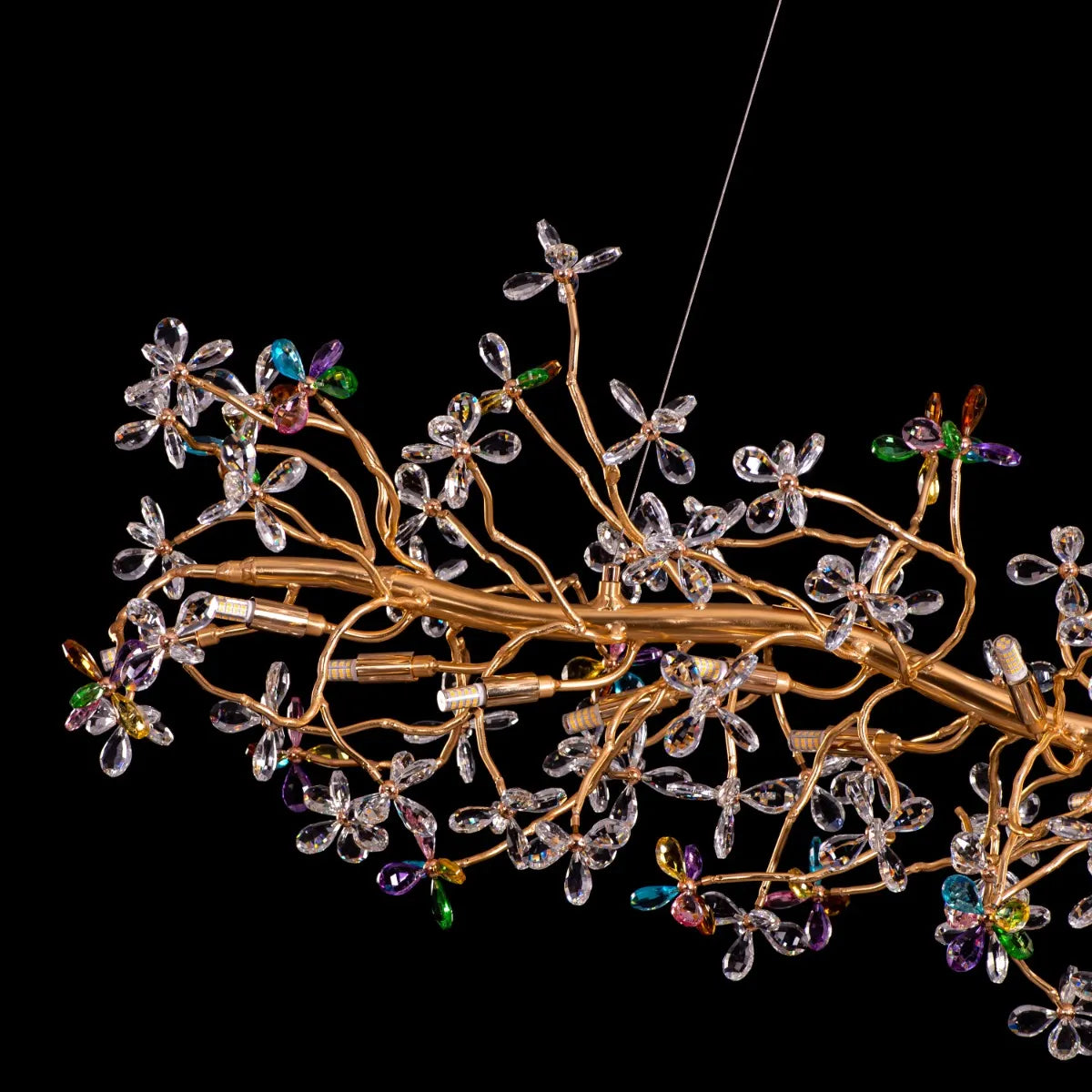 Daylight Fades Tree Branch Crystal Chandelier
