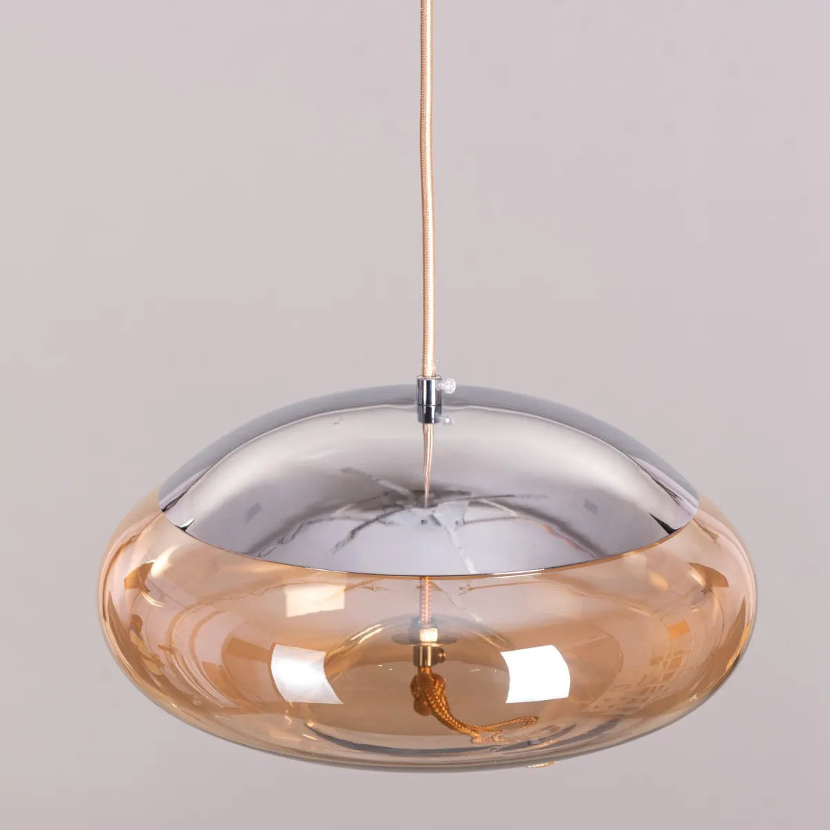 Change To Grow (Blue, Amber, Built-In LED) Glass Pendant Light