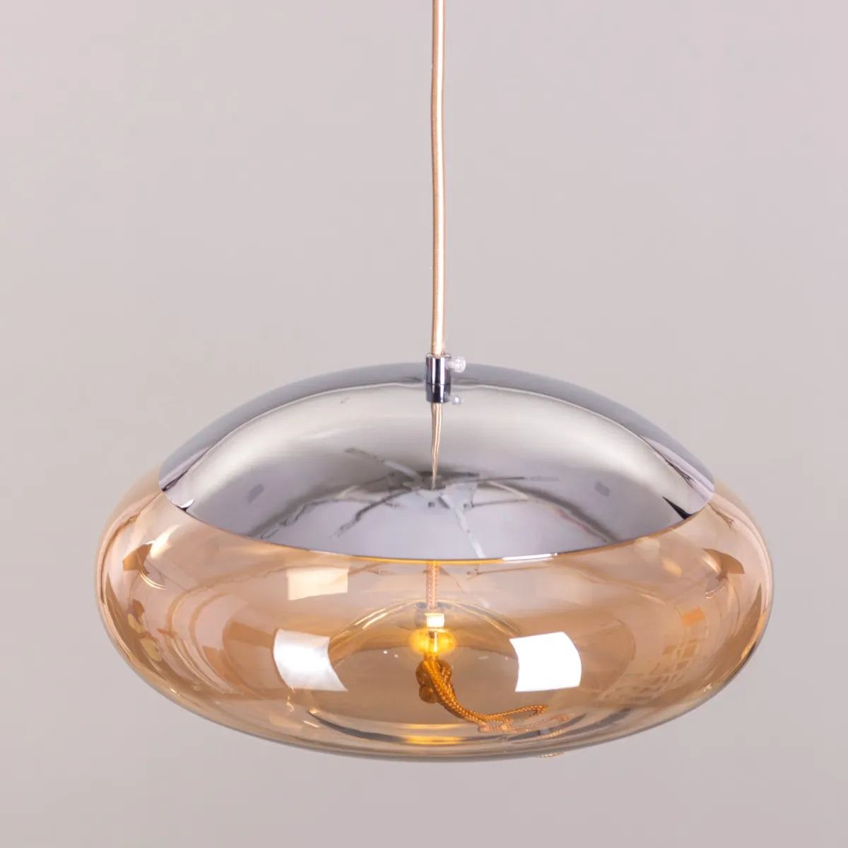 Change To Grow (Blue, Amber, Built-In LED) Glass Pendant Light