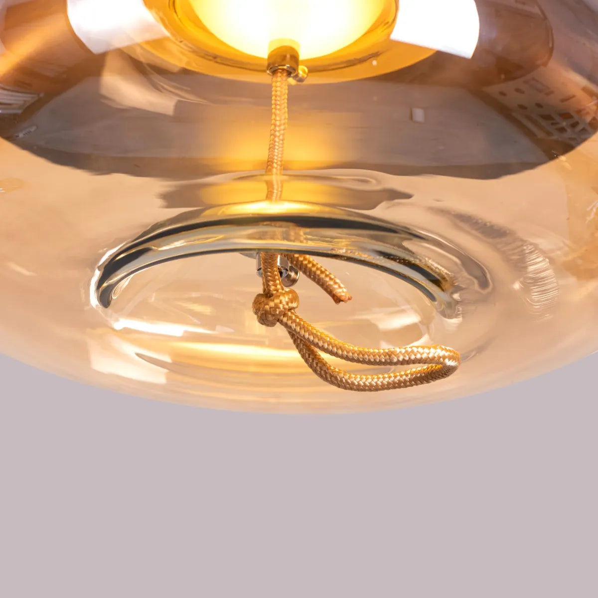 Change To Grow (Blue, Amber, Built-In LED) Glass Pendant Light