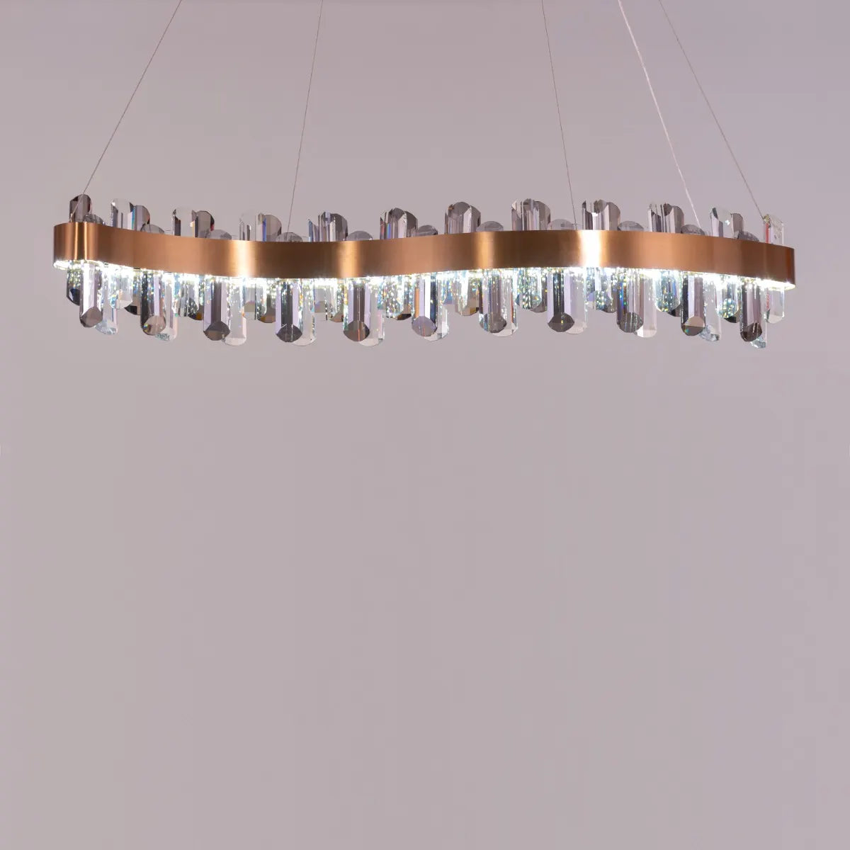 Start From Scratch Long Crystal Chandelier