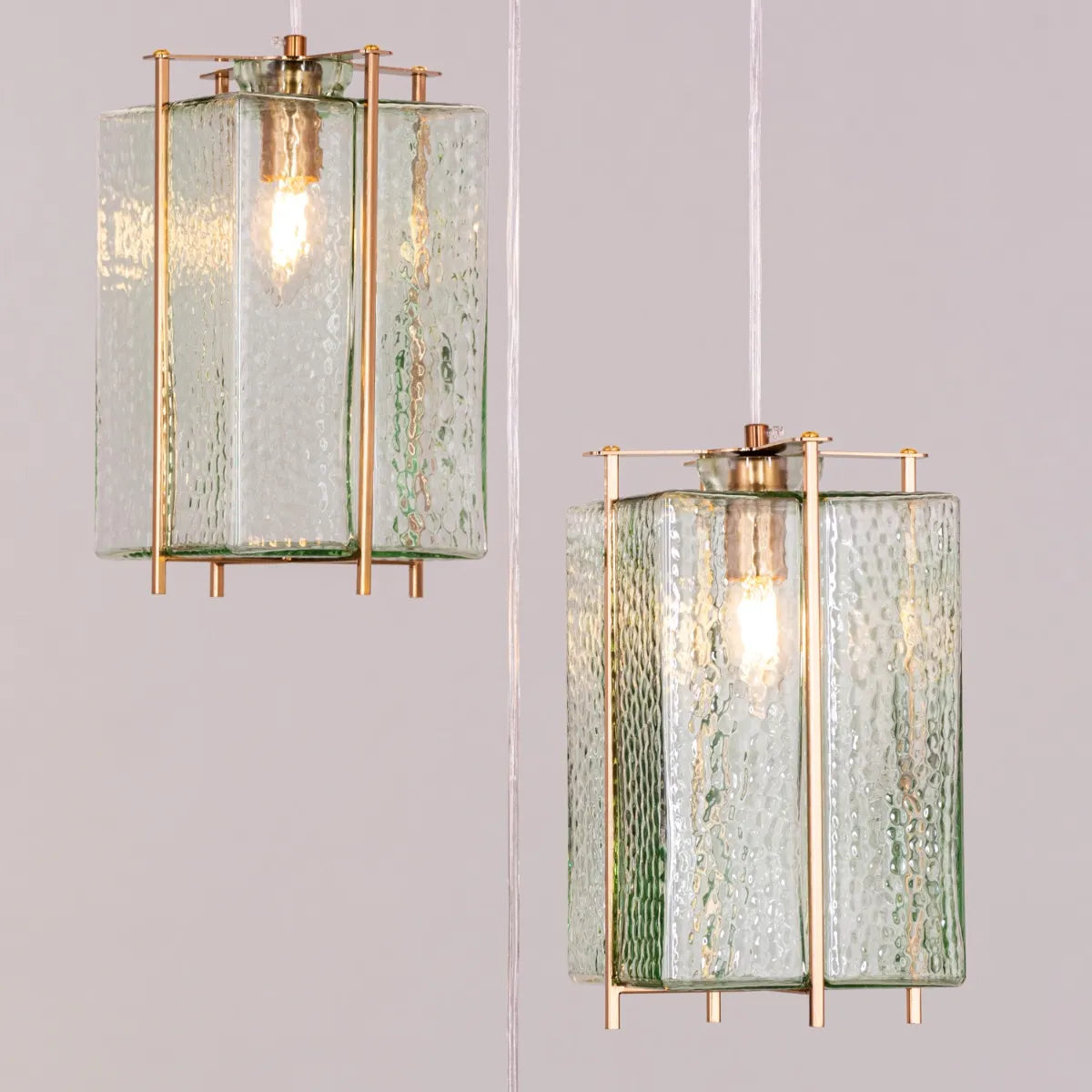 Take The Leap Textured Glass Chandelier