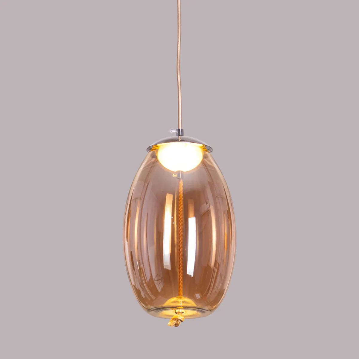Feel The Feels (Amber, Built-In LED) Glass Pendant Light