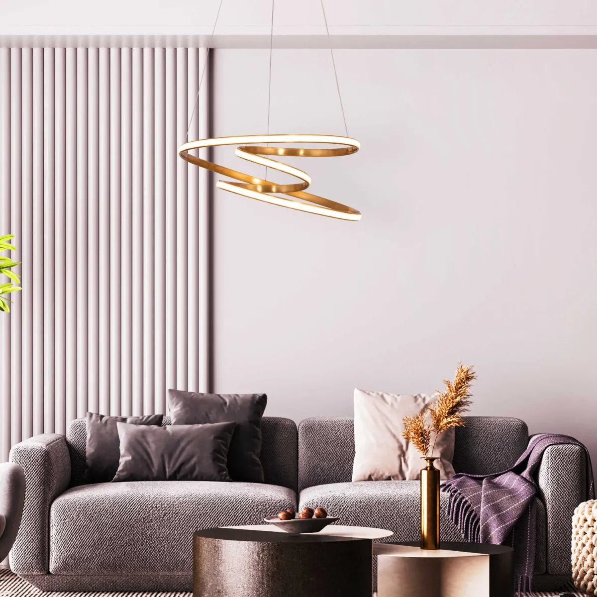 Sleepover Chandelier in sleek finish