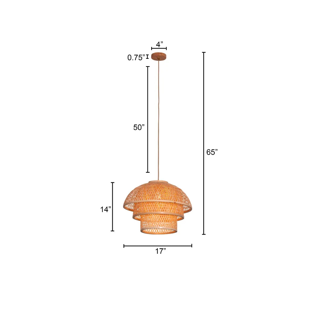 Never The Same Rattan Pendant Light