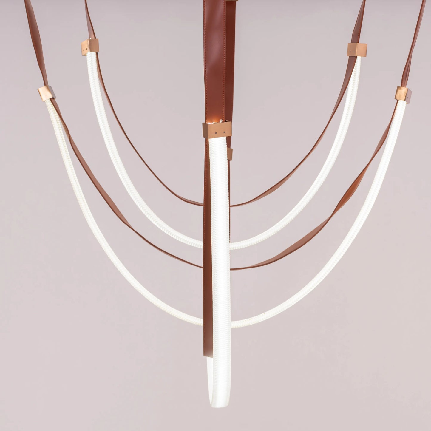 Buckle Up Leather Chandelier
