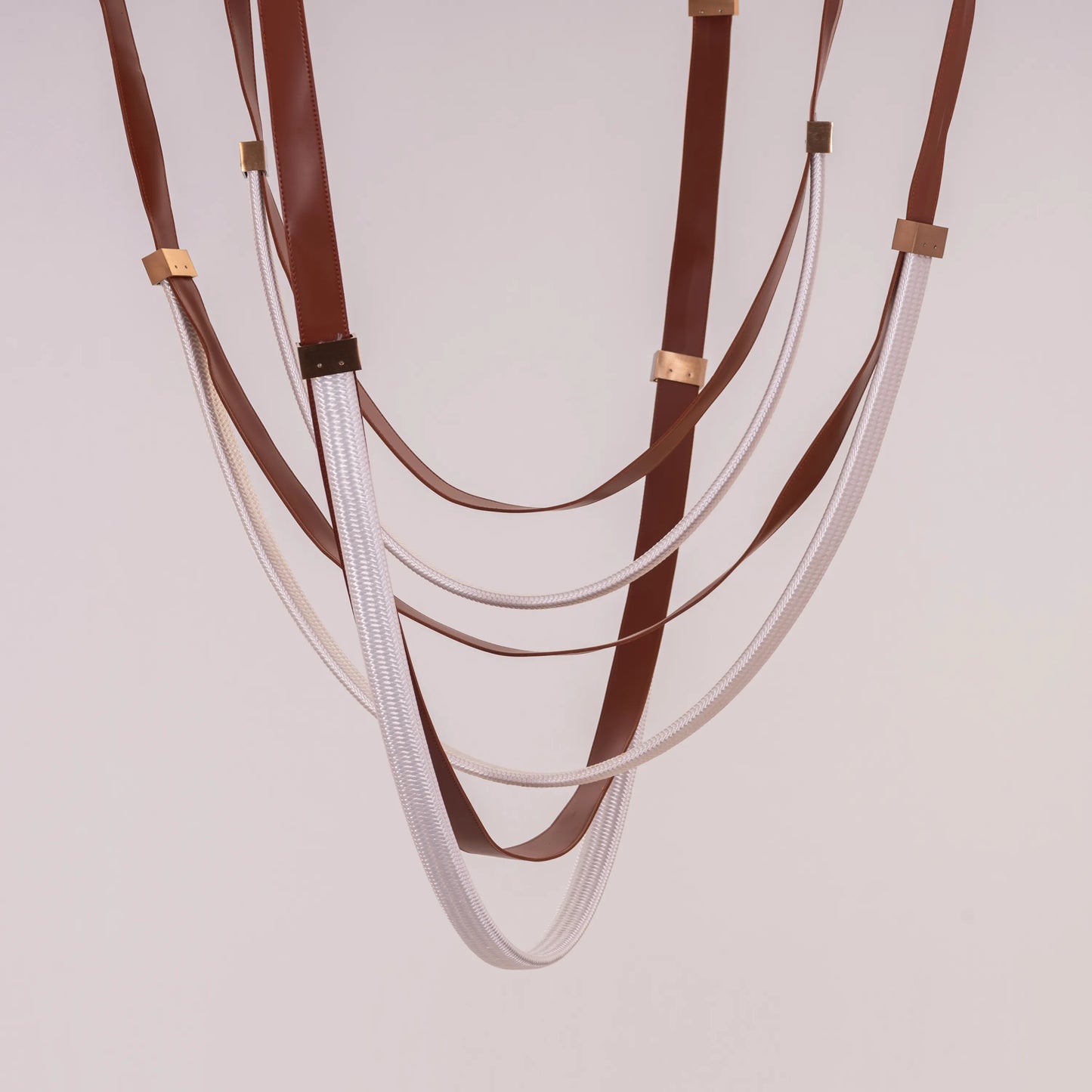 Buckle Up Leather Chandelier