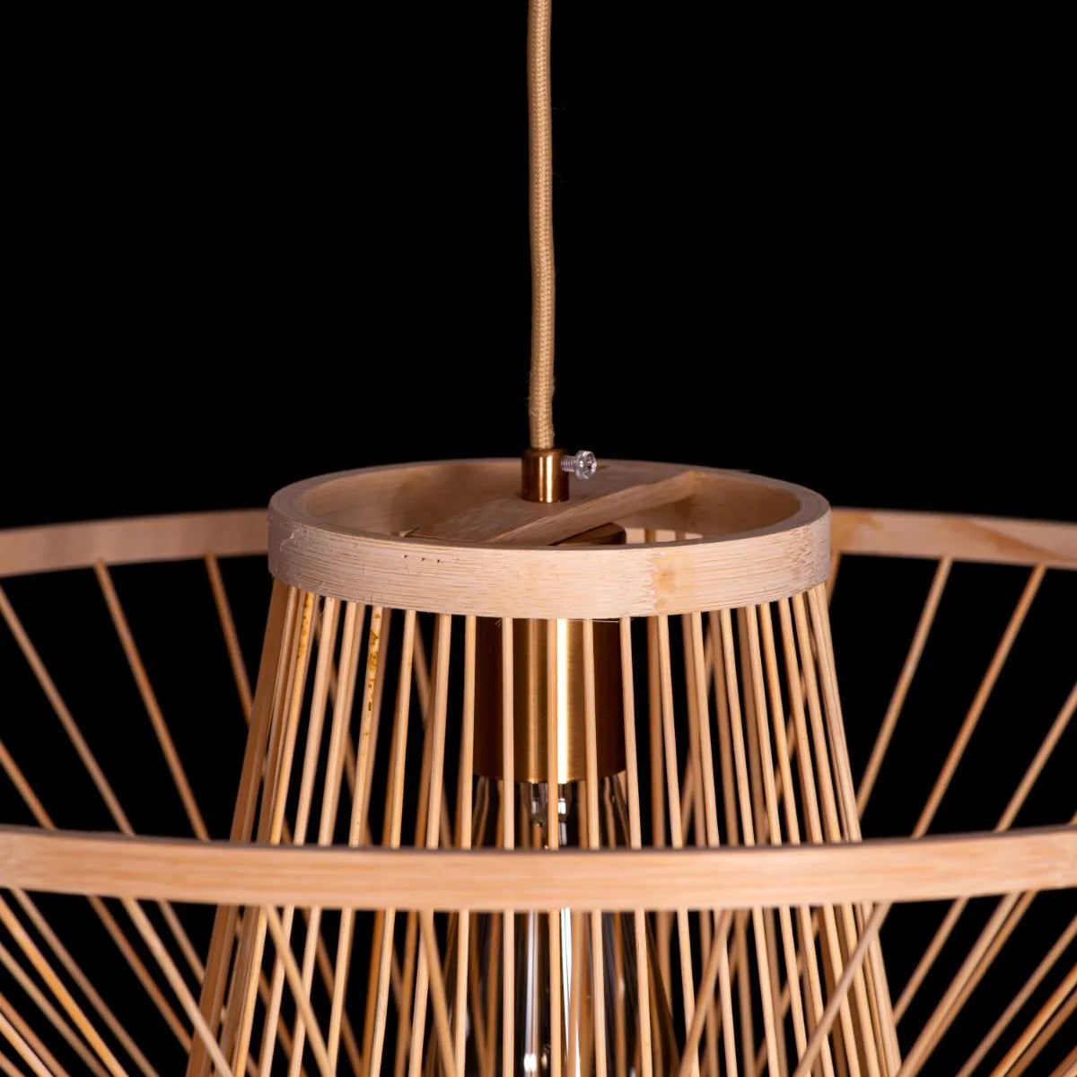 Oriental Aura Bamboo Pendant Light