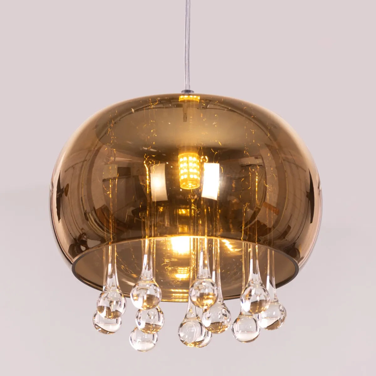 Enchanted Gold Crystal Chandelier