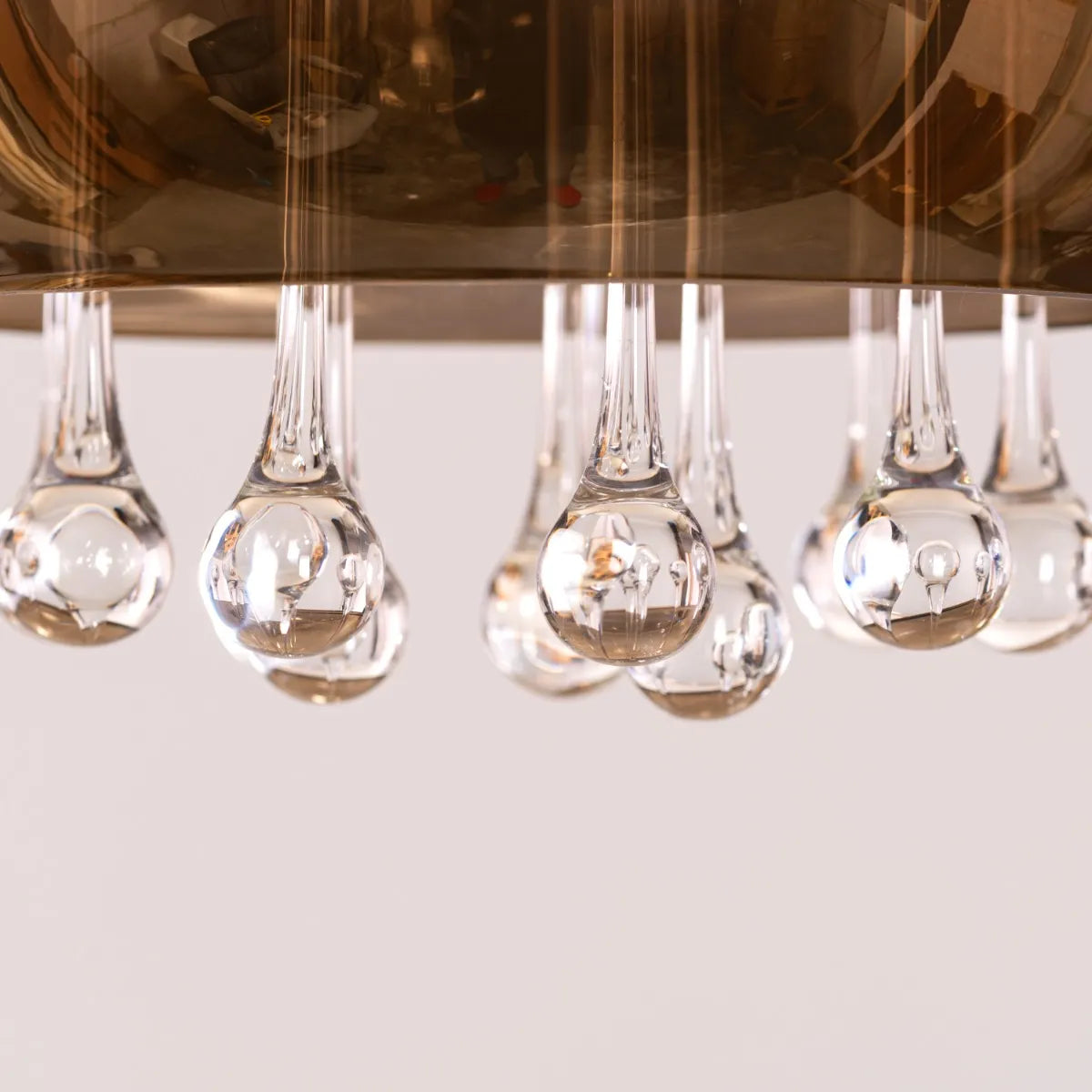 Enchanted Gold Crystal Chandelier