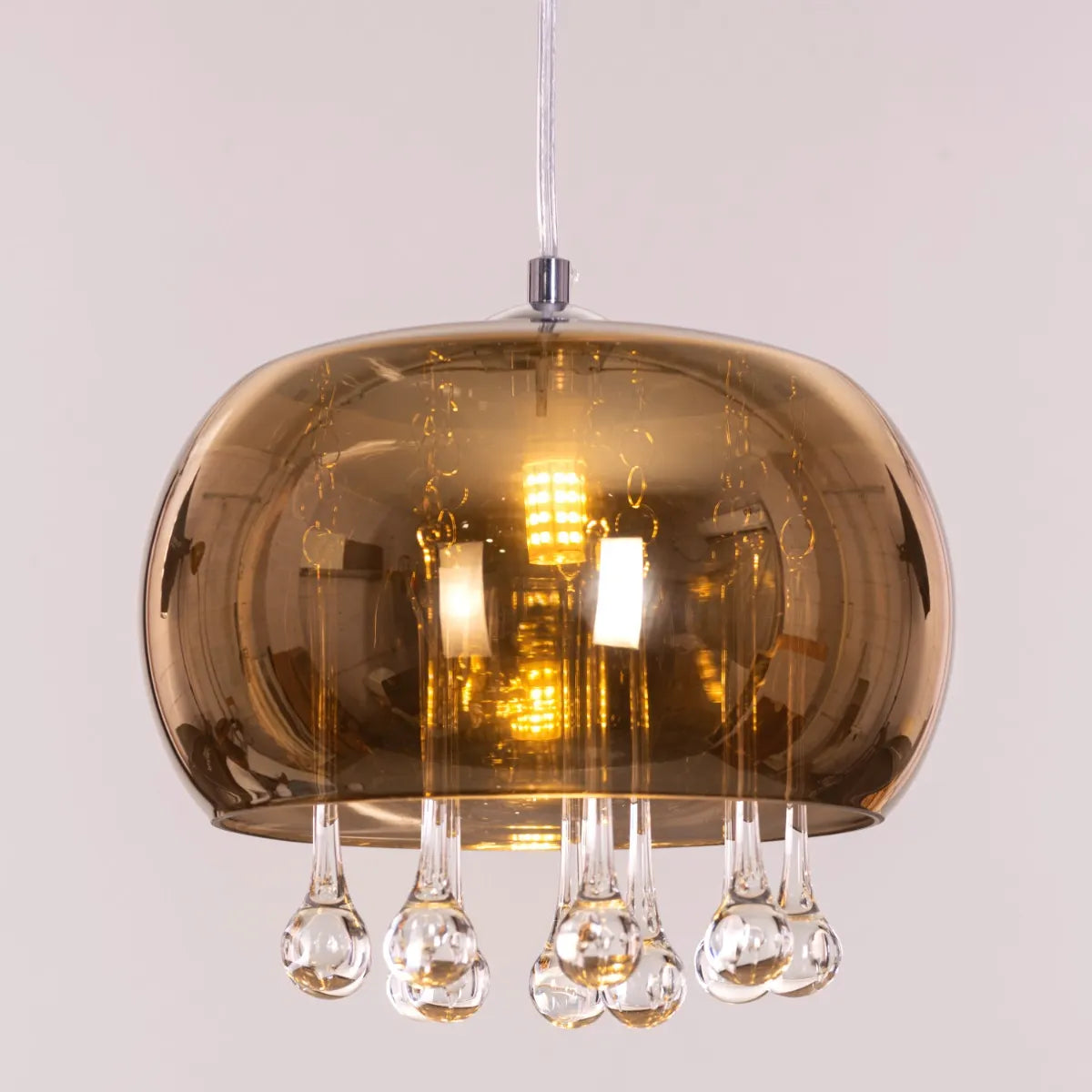 Enchanted Gold Crystal Chandelier