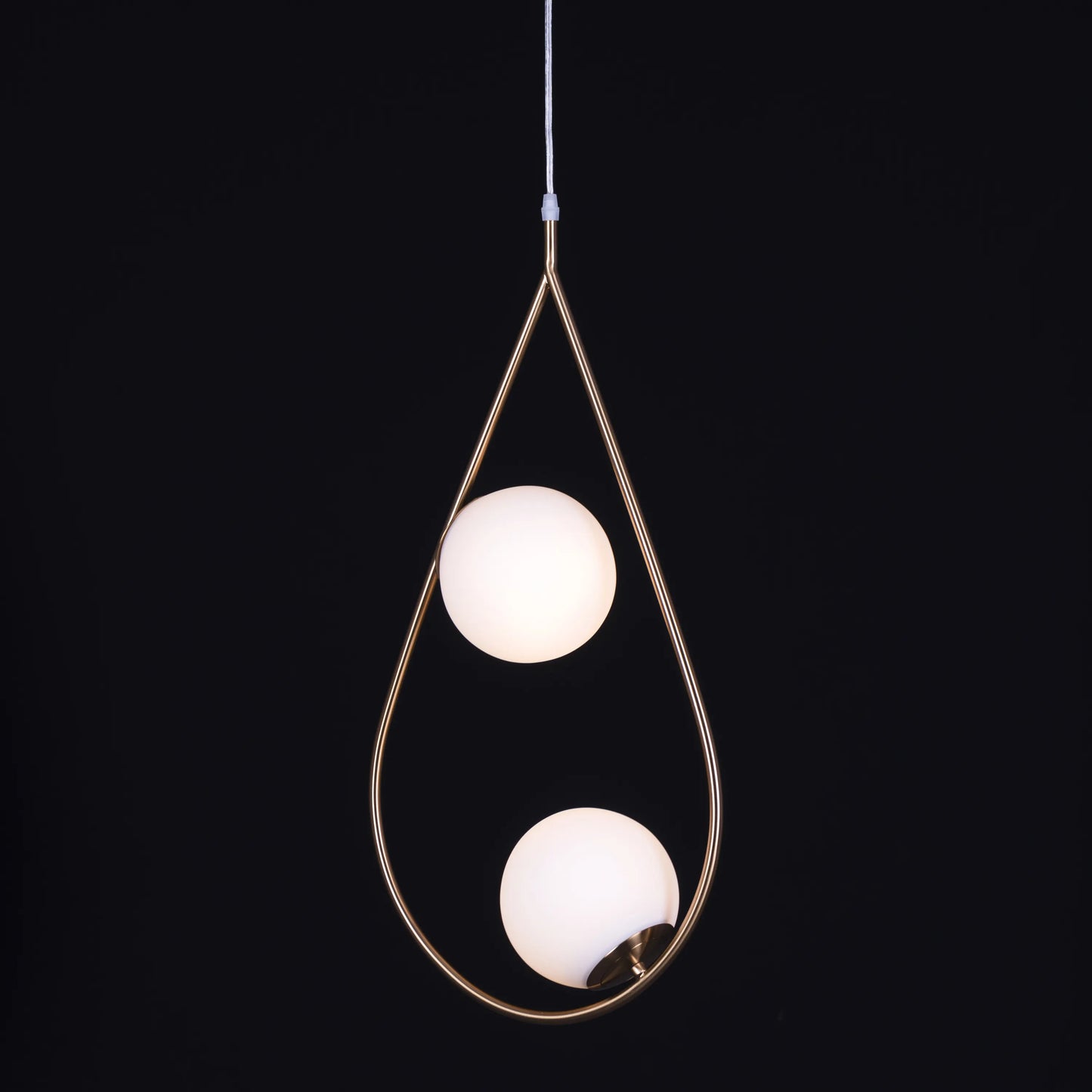 Showtime Teardrop Gold Pendant Light