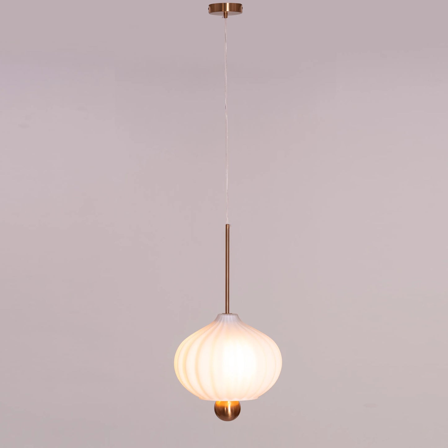 Take Me To The Moon (Gold/White) Frosted Glass Pendant Light