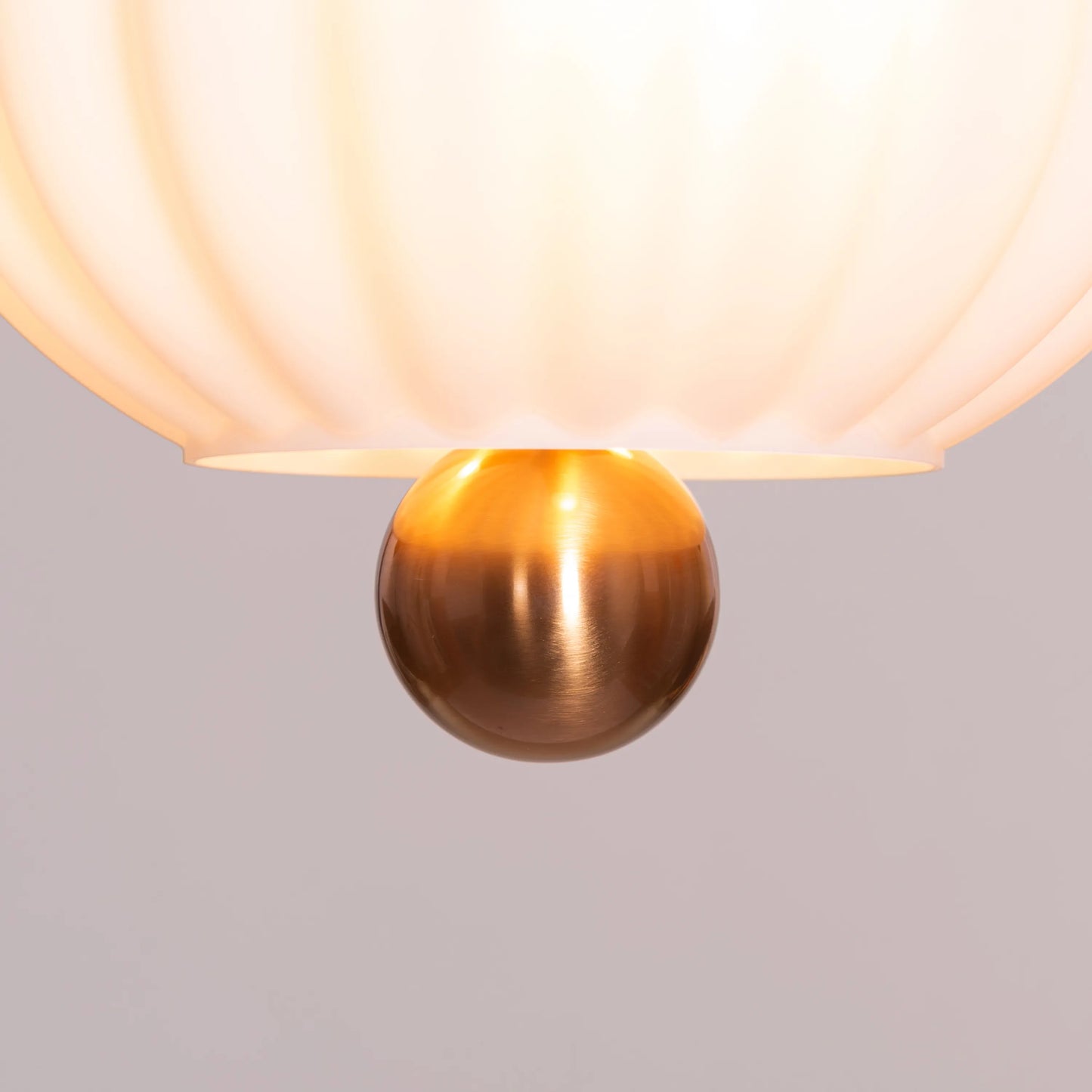 Take Me To The Moon (Gold/White) Frosted Glass Pendant Light