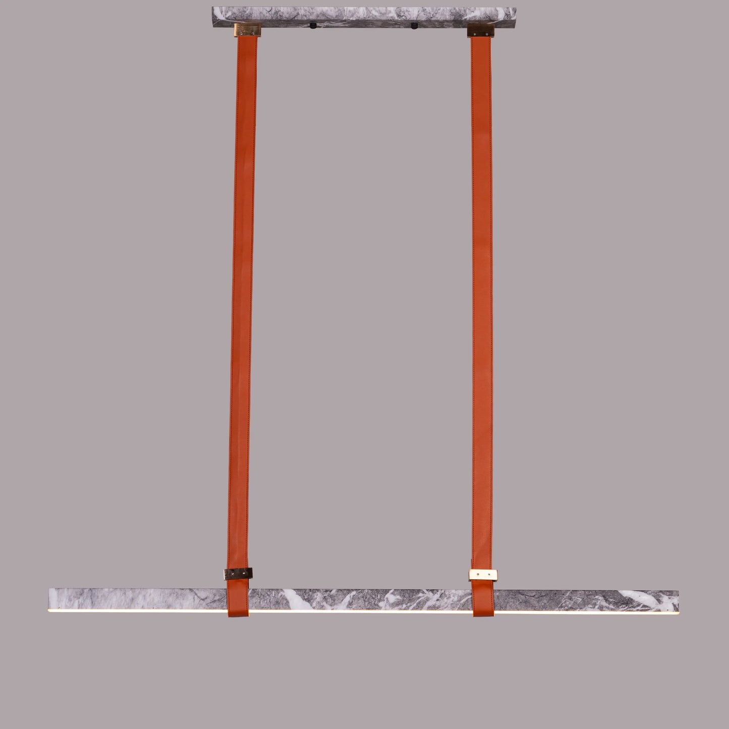 Comeback Chandelier: A medium-sized, grey chandelier with dimmable LED lighting and remote control.