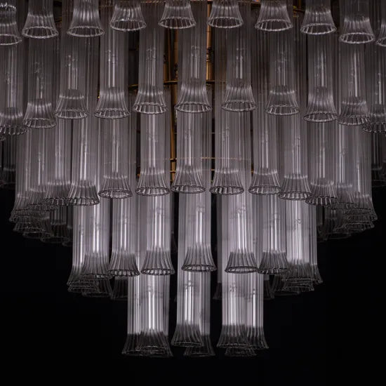 Lived It Twice Clear Glass Chandelier