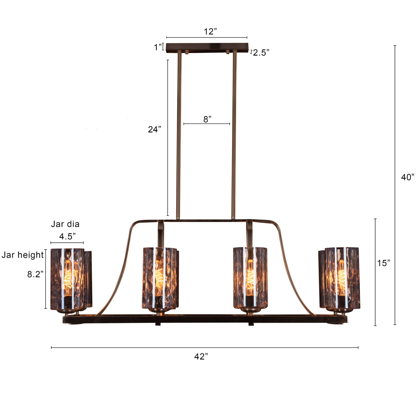 Midsummers Night Glass Chandelier illuminating a luxurious living room.