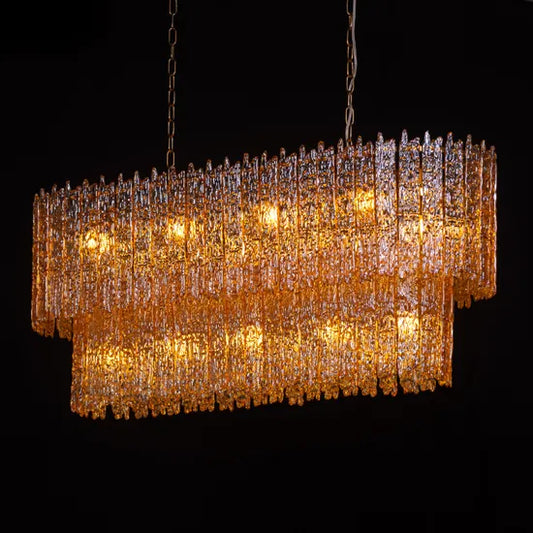 Sweeping Changes (Molten Wax-Styled) Crystal Chandelier
