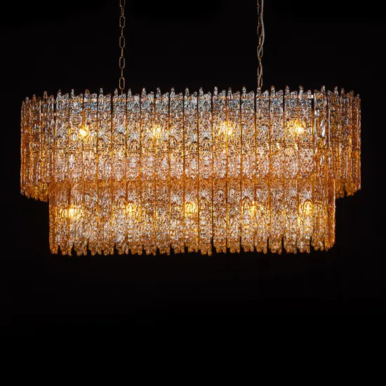 Sweeping Changes (Molten Wax-Styled) Crystal Chandelier