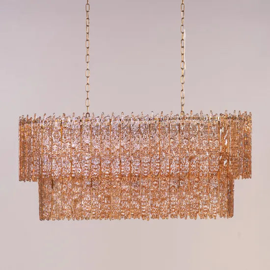 Sweeping Changes (Molten Wax-Styled) Crystal Chandelier