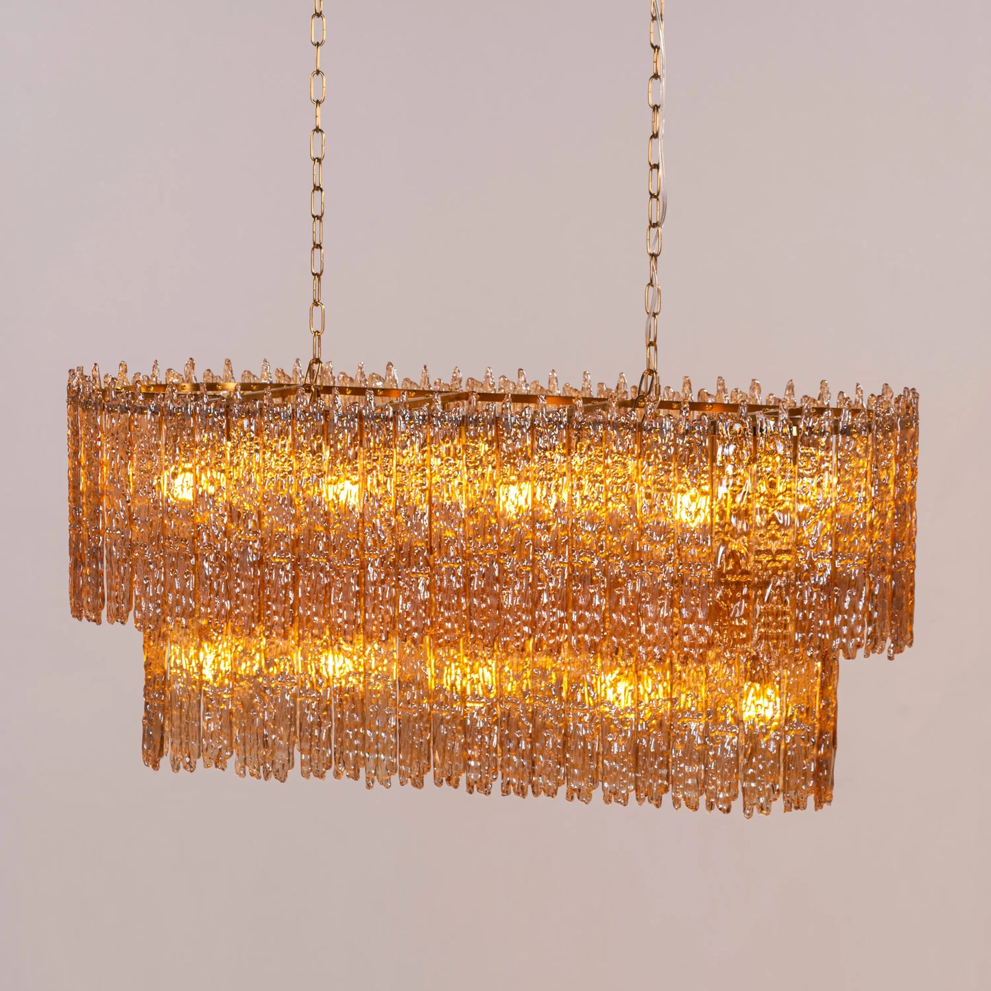Sweeping Changes (Molten Wax-Styled) Crystal Chandelier