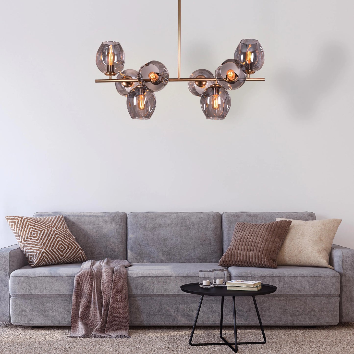 The Night Is Young Glass Chandelier