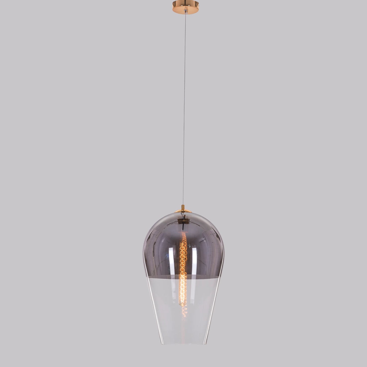 Have It All ( Smokey Grey) Glass Pendant Light