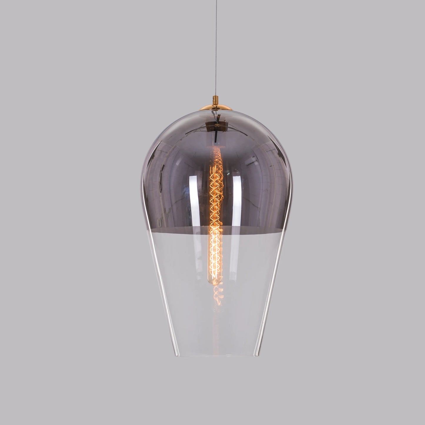 Have It All ( Smokey Grey) Glass Pendant Light
