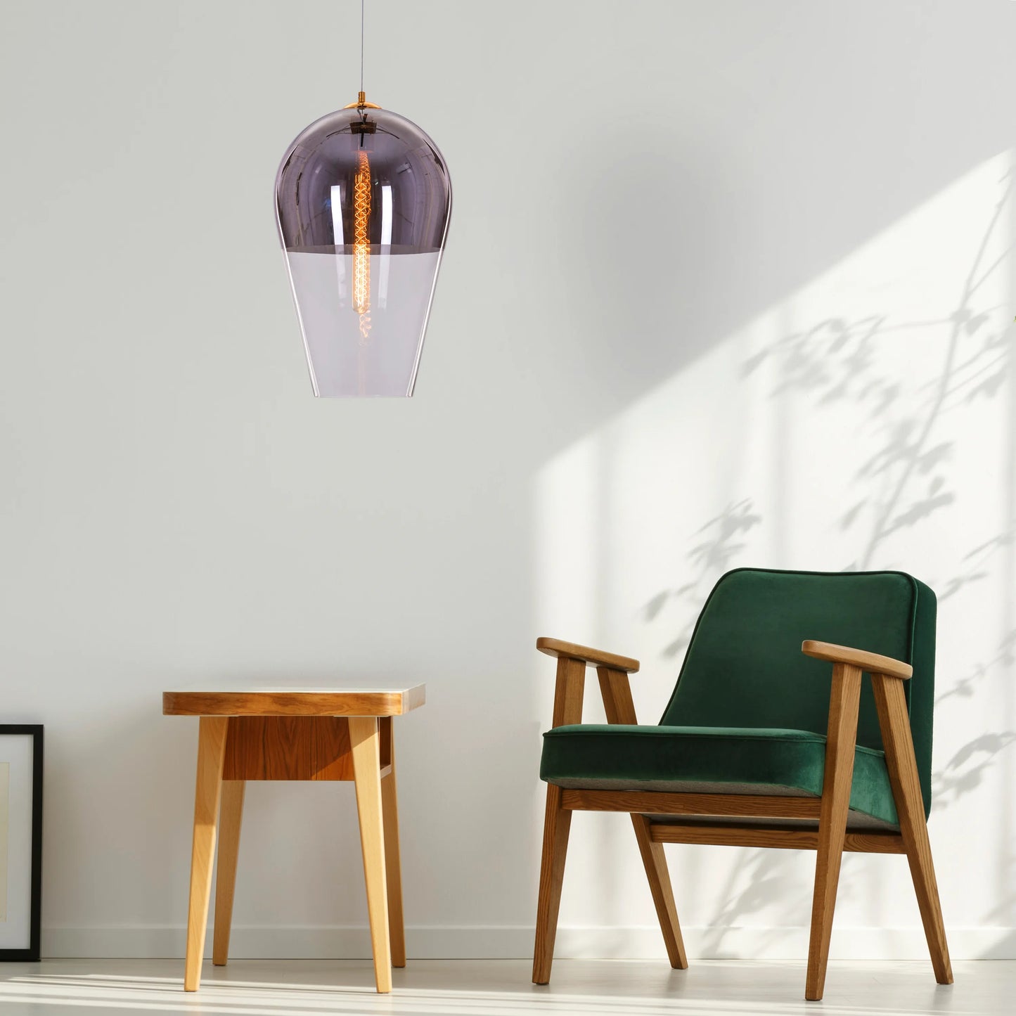 Have It All ( Smokey Grey) Glass Pendant Light