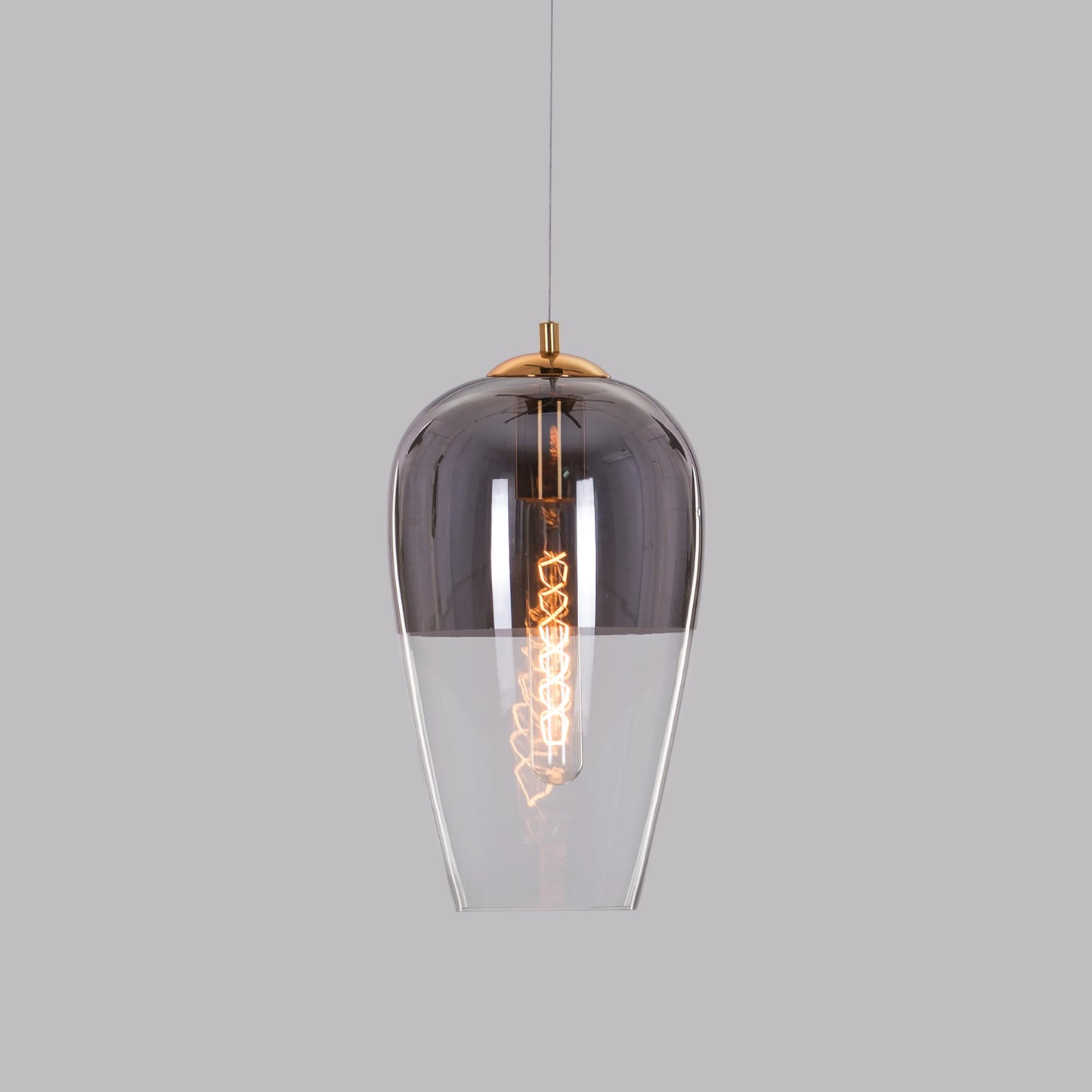 Have It All ( Smokey Grey) Glass Pendant Light