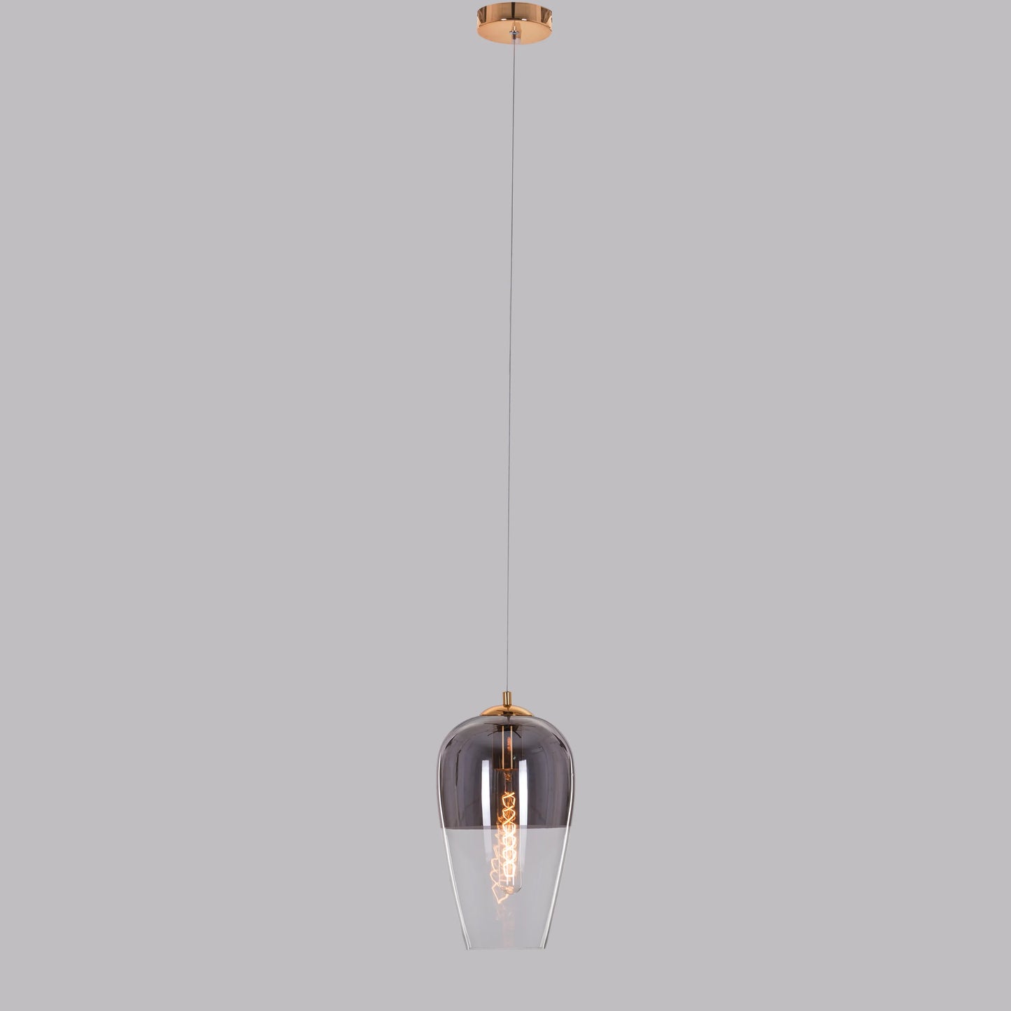 Have It All ( Smokey Grey) Glass Pendant Light