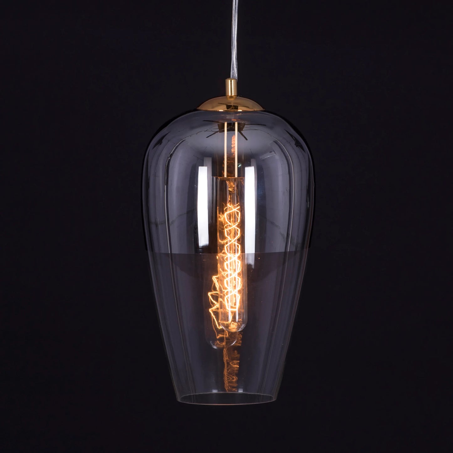 Have It All ( Smokey Grey) Glass Pendant Light